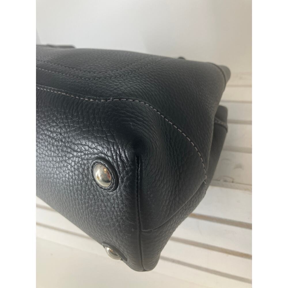 COACH 14425 LARGE BLACK PEBBLED LEATHER HANDBAG - Picture 8 of 14